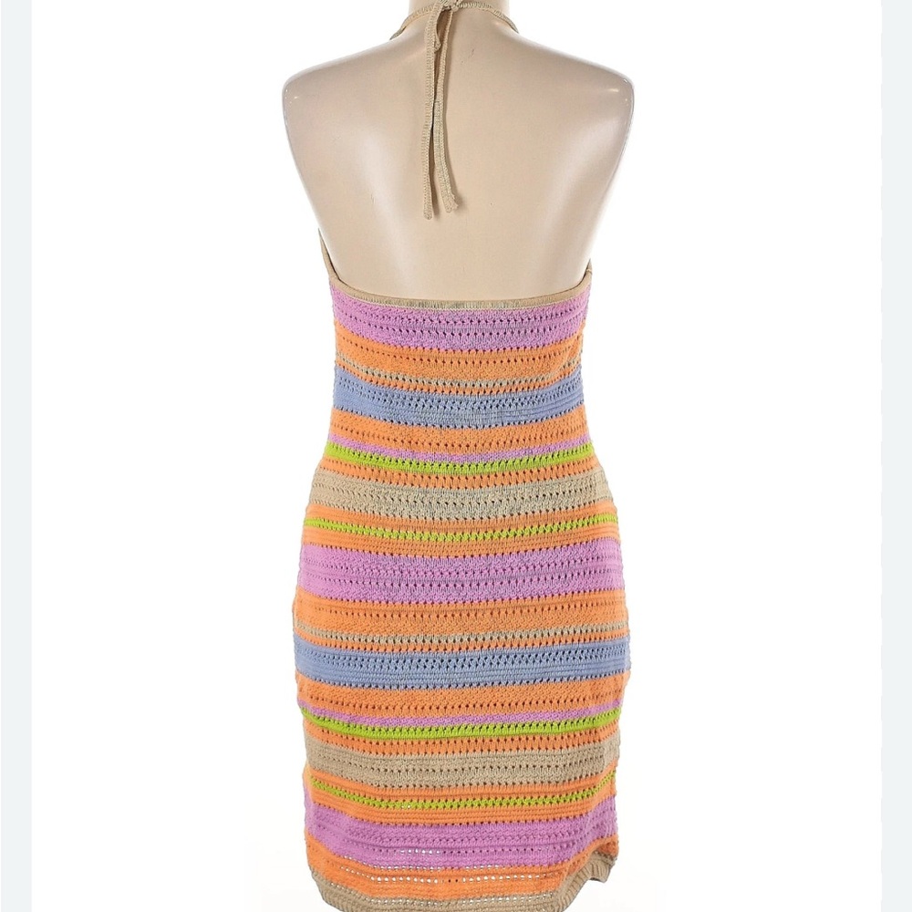 Multicolor Striped Halter Dress Royalty by Maluma